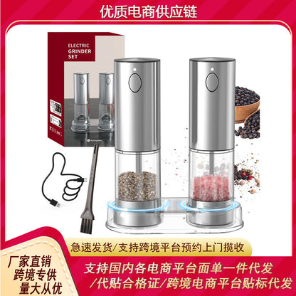 電動ソルトアンドペッパーグラインダーセット