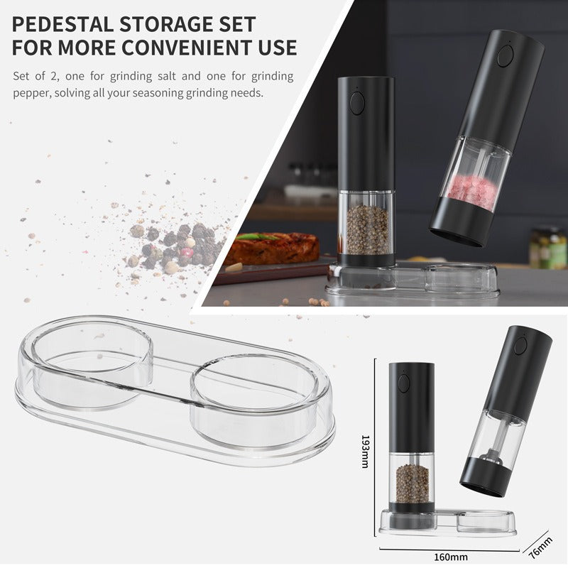 電動ソルトアンドペッパーグラインダーセット